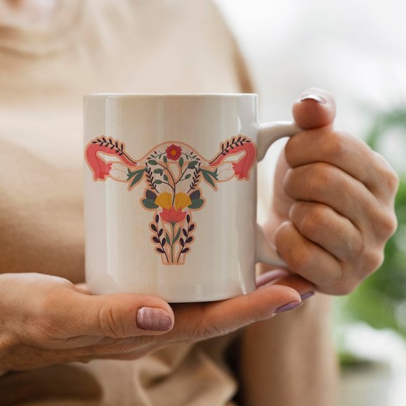 SimplyBeverly Other - Floral Uterus Mug